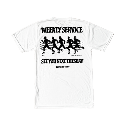 DRC Weekly Service Performance Tee